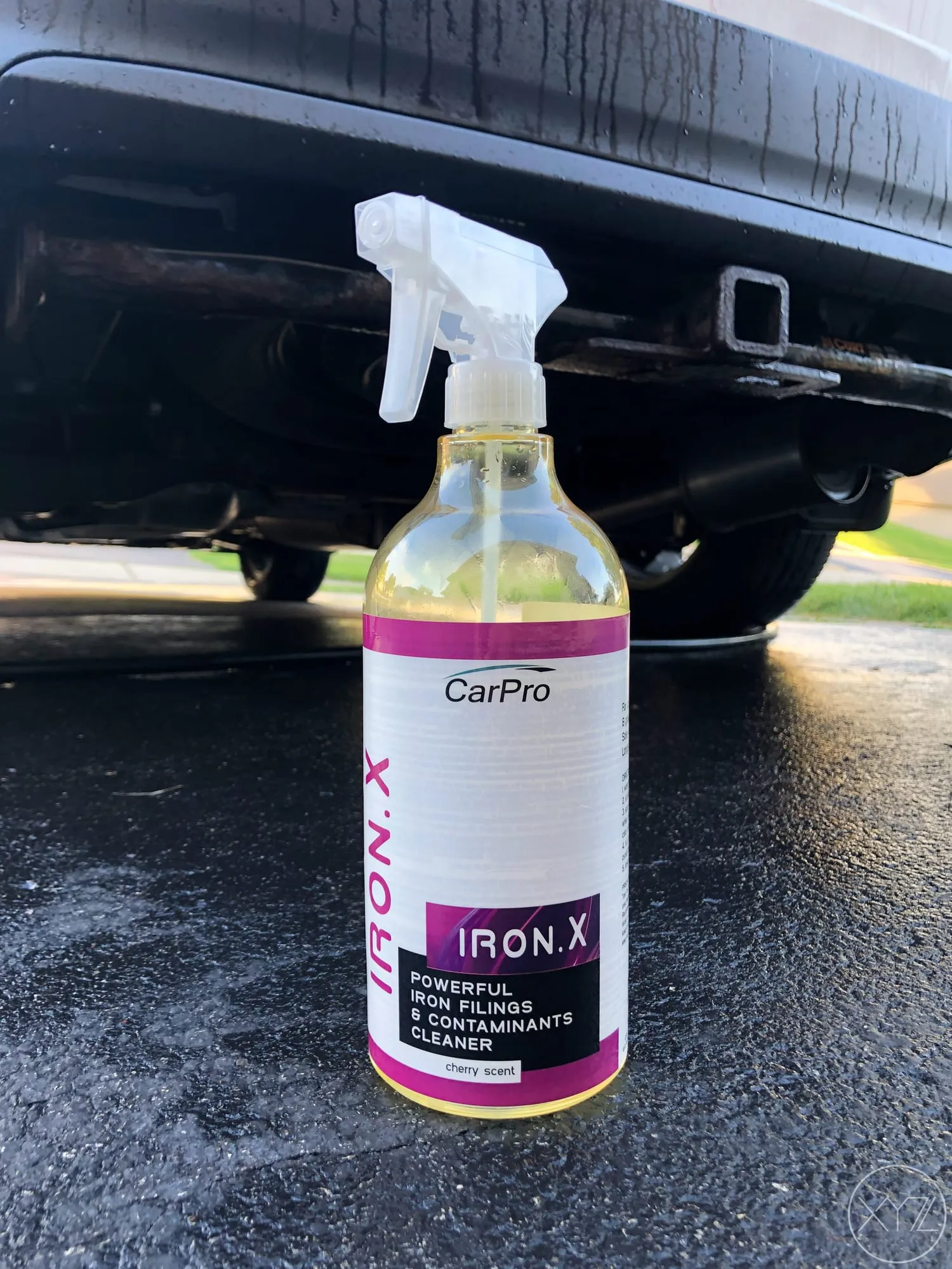 Bottle of CarPro Iron X iron remover